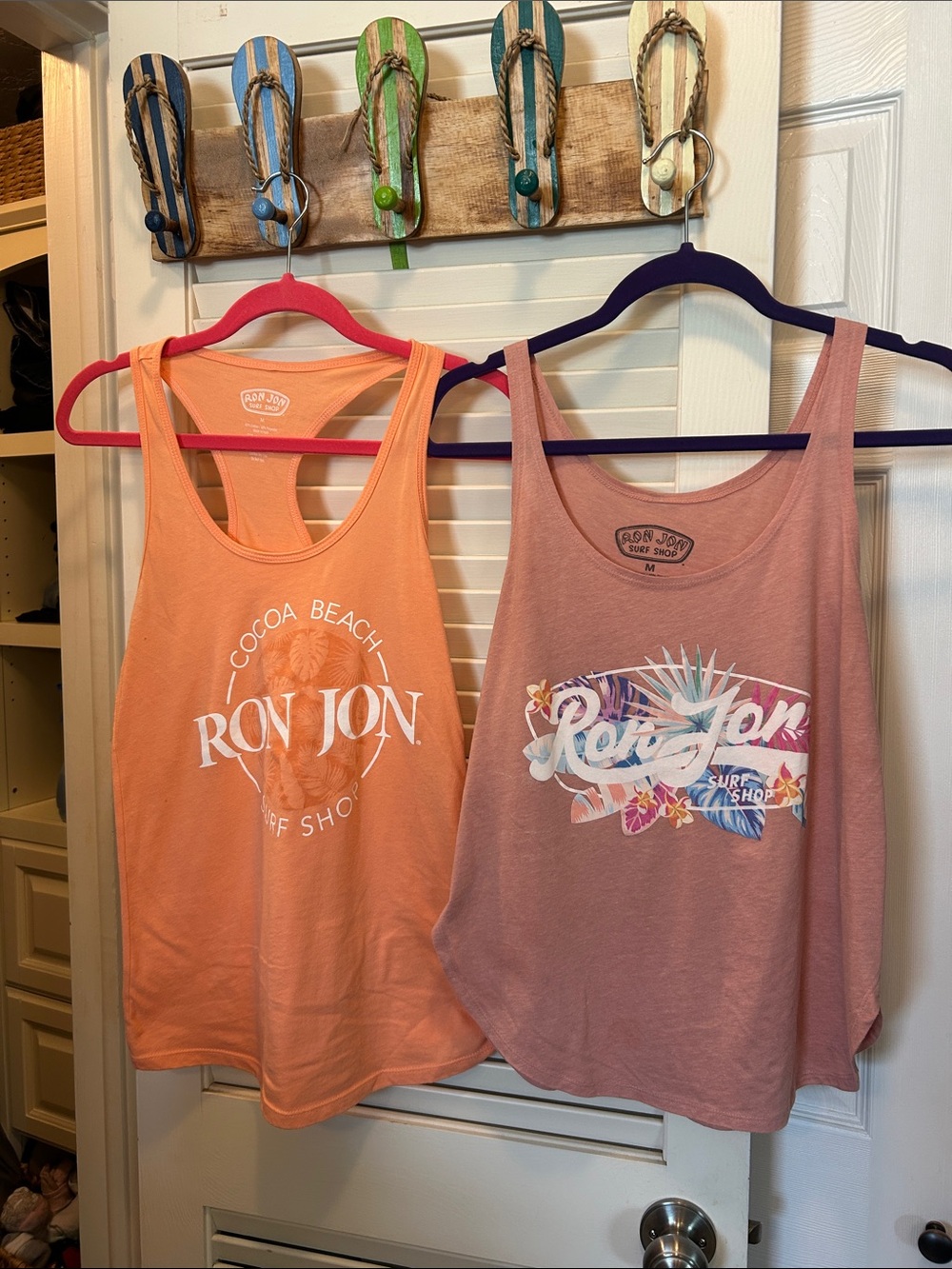 Ron Jon Women’s Racerback Tank Top — Peach
